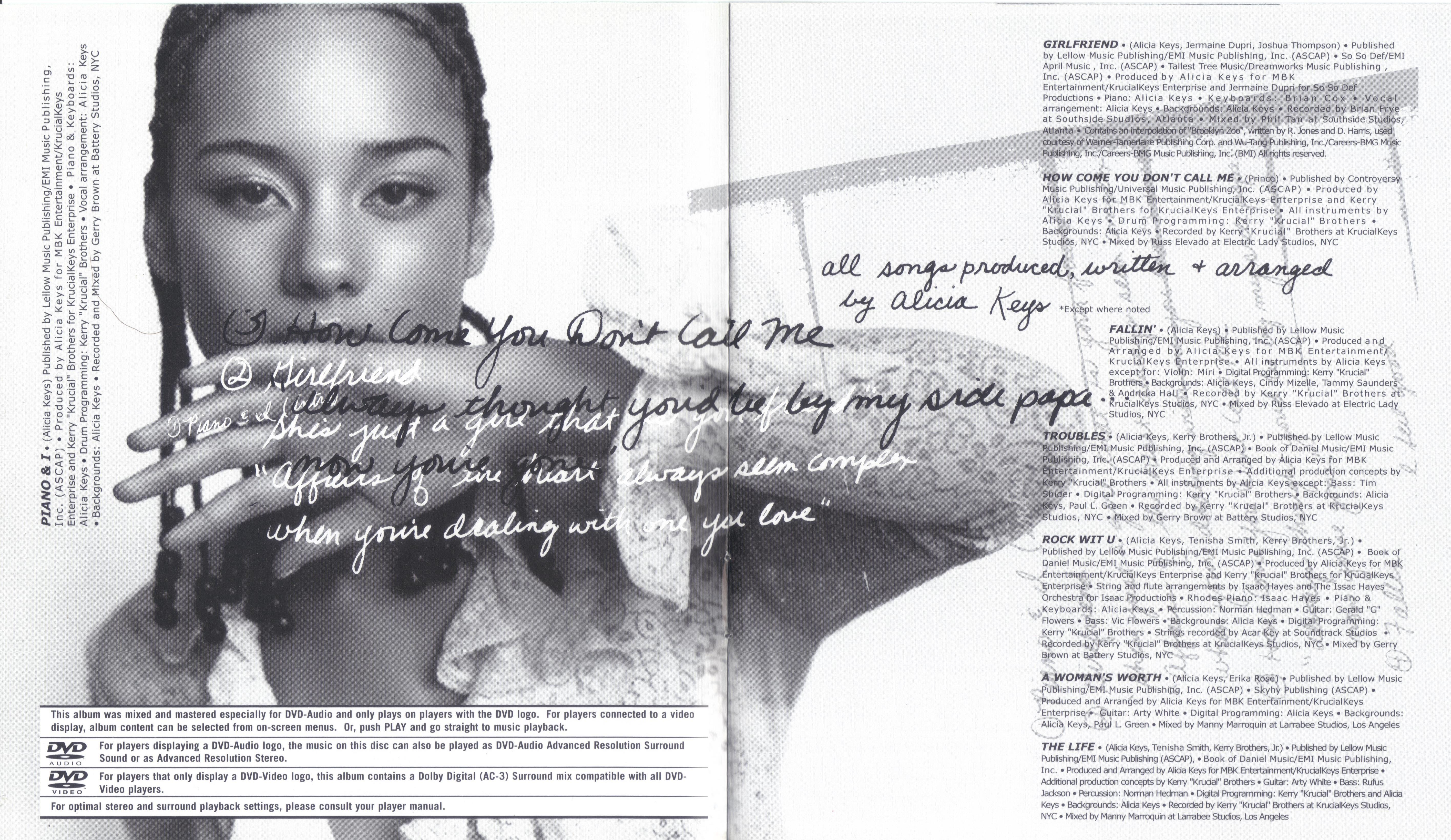 Alicia Keys Songs In A Minor Dvd Booklet02 Cd Covers Cover Century Over 500 000 Album Art Covers For Free